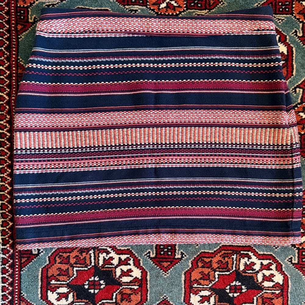 Hollister Multicolor Striped Mini Skirt